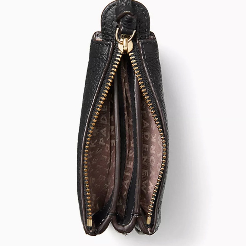 Authentic Kate Spade Sm pebbled leather zip wallet - Picture 2 of 7